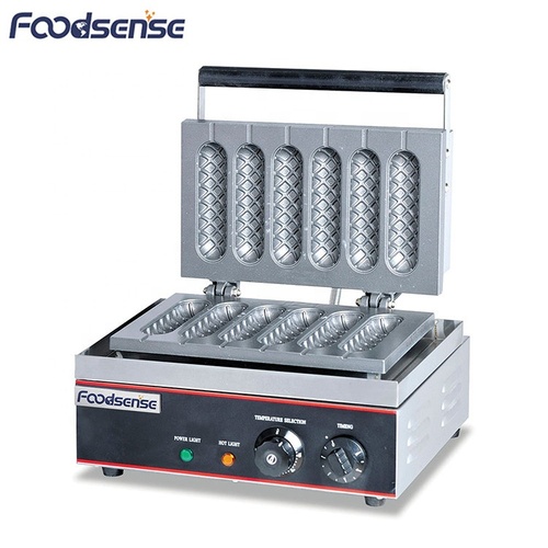 Food processing machine  Crisp Maker machine with Six Parts hot dog lolly waffle stick making machine